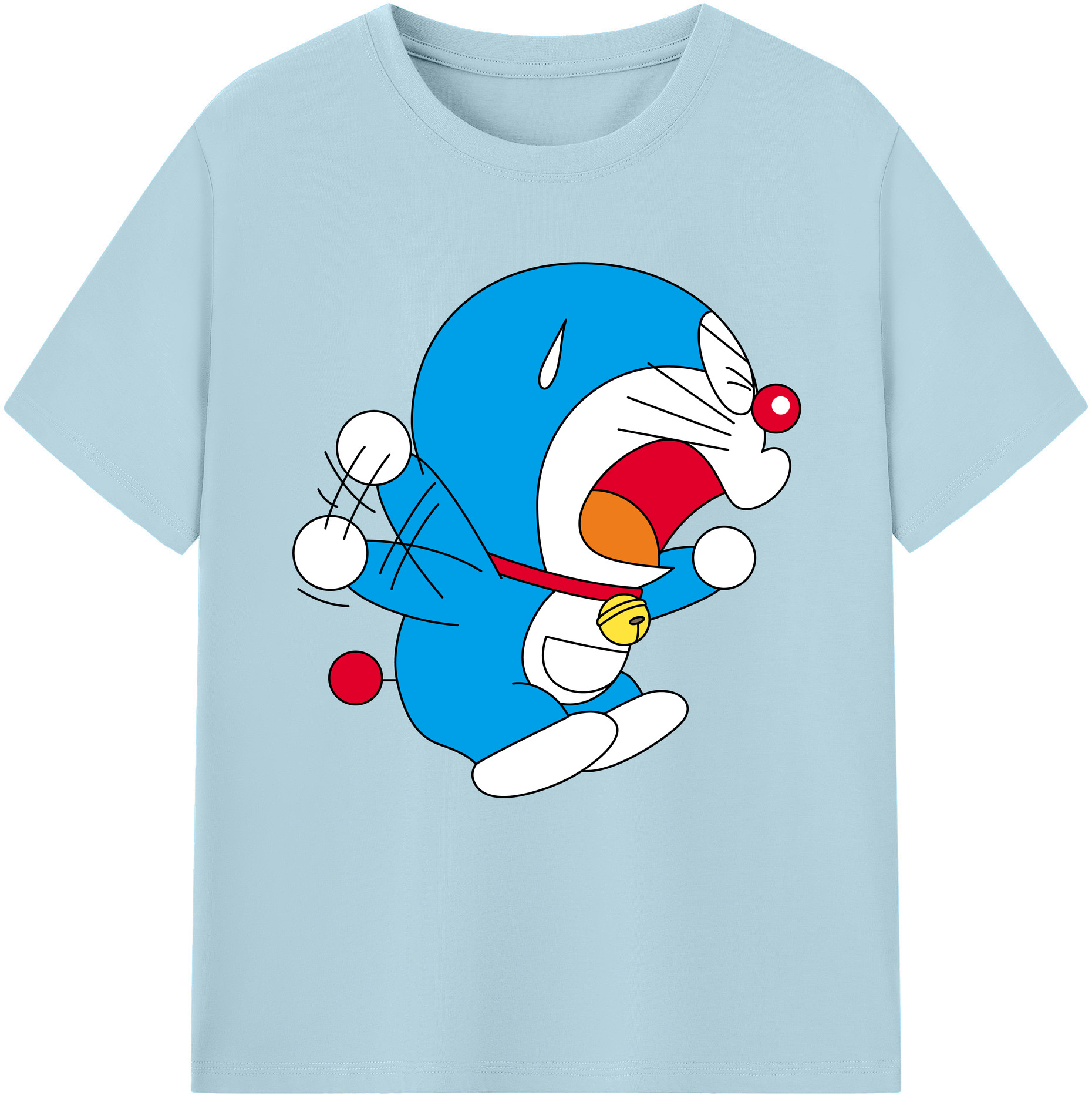 （画像用） ドラえもん Doraemon 綿100％半袖Tシャツ（フロントプリント）